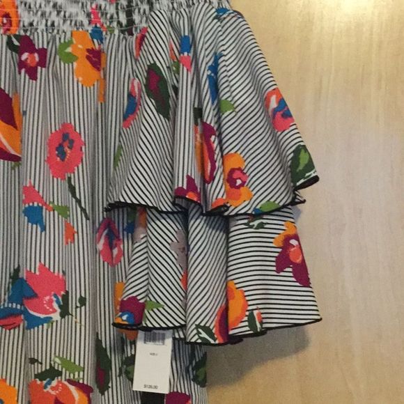 Nicole Miller Layered Cold Shoulder LongSle Dress - Picture 4 of 8